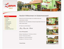 Tablet Screenshot of pension-lamm.de